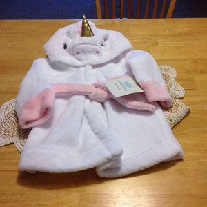NWT Cloud Island baby robe / unicorn hoodie. Very Cute!